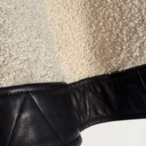 Khaite Hemmly Leatherpaneled Boucle Skirt - Picture 7 of 7